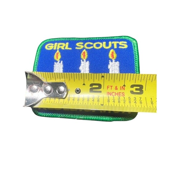 NEW Girl Scouts Rededication Patch – Three Candles 3" Badge Vintage Ceremony - Picture 2 of 3
